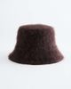 & Other Stories & Other Stories mohair blend bucket hat in dark brown - 1