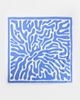 & Other Stories & Other Stories multi purpose blue swirl motif print lightweight satin finish square head scarf in blue and white - 2