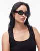 & Other Stories & Other Stories oval cat eye sunglasses in black-Brown - 3