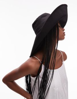 & Other Stories & Other Stories oversized summer hat in black