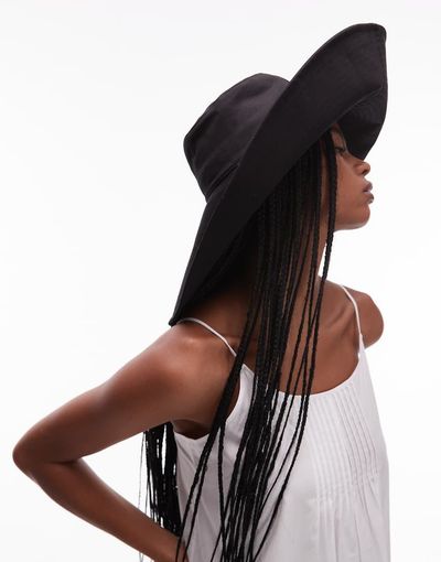 & Other Stories & Other Stories oversized summer hat in black
