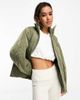 & Other Stories & Other Stories padded quilted jacket in khaki-Green - 2