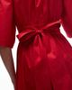 & Other Stories & Other Stories poplin midaxi dress with wrap front and puff sleeves in red - 2