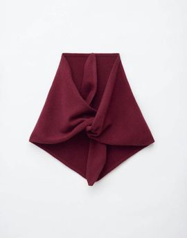 & Other Stories & Other Stories premim wool triangle scarf in dark red