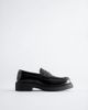 & Other Stories & Other Stories premium leather loafers in black - 1