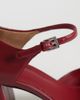 & Other Stories & Other Stories premium leather Mary Jane heels in cherry red - 3