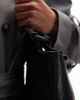 & Other Stories & Other Stories Premium leather padded tote bag in black - 4