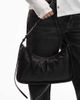 & Other Stories & Other Stories Premium leather shoulder bag with adjustable strap in black - 3