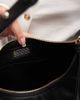 & Other Stories & Other Stories Premium leather shoulder bag with adjustable strap in black - 4