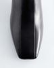 & Other Stories & Other Stories Premium leather square toe ankle boots in black - 2