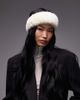 & Other Stories & Other Stories premium soft faux fur headband in cream-White - 1