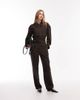 & Other Stories & Other Stories pure cotton utility style jumpsuit with tie front belt in brown - 1