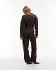 & Other Stories & Other Stories pure cotton utility style jumpsuit with tie front belt in brown - 4
