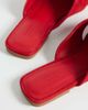 & Other Stories & Other Stories pure leather flat criss cross sandals in red - 2