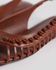 & Other Stories & Other Stories pure leather knot flat sandals in brown - 2