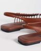 & Other Stories & Other Stories pure leather knot flat sandals in brown - 4