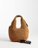 & Other Stories & Other Stories pure paper straw mini shopper tote bag in brown orange - 2