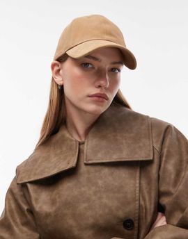 & Other Stories & Other Stories pure real suede cap in brown