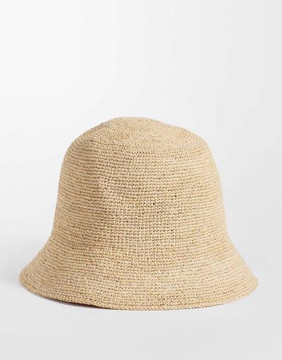 & Other Stories & Other Stories pure straw bucket hat in natural-Neutral