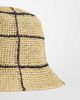 & Other Stories & Other Stories pure straw check bucket hat in beige-Neutral - 2