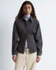 & Other Stories & Other Stories pure wool bold shoulder shacket with cinched waist in gray - 1
