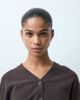 & Other Stories & Other Stories pure wool cuffed sleeve v neck fitted cardigan with buttons in dark brown - 4