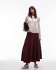 & Other Stories & Other Stories pure wool lettuce edge long sleeve top with thumbhole detail in white - 3