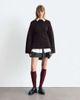 & Other Stories & Other Stories pure wool sweater with button cape sleeves in brown - 2