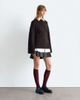 & Other Stories & Other Stories pure wool sweater with button cape sleeves in brown - 3