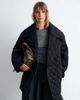& Other Stories & Other Stories quilted belted longline jacket in black - 1