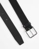 & Other Stories & Other Stories real leather square buckle belt in black - 2