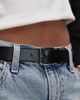 & Other Stories & Other Stories real leather square buckle belt in black - 3