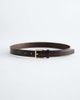 & Other Stories & Other Stories real leather square buckle belt in brown - 2