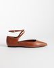 & Other Stories & Other Stories real leather strap ballet flats with real suede lining in brown - 1