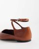 & Other Stories & Other Stories real leather strap ballet flats with real suede lining in brown - 3