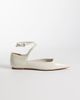 & Other Stories & Other Stories real leather strap ballet flats with real suede lining in white - 1