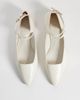 & Other Stories & Other Stories real leather strap ballet flats with real suede lining in white - 2