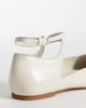 & Other Stories & Other Stories real leather strap ballet flats with real suede lining in white - 4