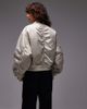 & Other Stories & Other Stories relaxed fit bomber jacket in beige neutral - 4