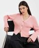 & Other Stories & Other Stories ribbed fitted cardigan in pink - 2