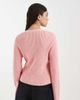 & Other Stories & Other Stories ribbed fitted cardigan in pink - 3
