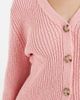 & Other Stories & Other Stories ribbed fitted cardigan in pink - 4