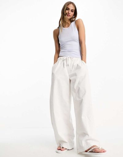 & Other Stories & Other Stories ribbed racer back tank top in blue