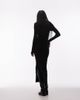 & Other Stories & Other Stories ribbed structured knit maxi dress with cuff detail in black - 2