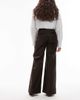 & Other Stories & Other Stories rich cotton flared velvet pants in dark brown - 3