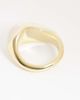 & Other Stories & Other Stories ring with large oval cream faux stone in gold tone - 3