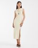 & Other Stories & Other Stories scarf neck midi dress in cream-Neutral - 1