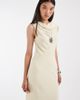 & Other Stories & Other Stories scarf neck midi dress in cream-Neutral - 3