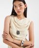 & Other Stories & Other Stories scarf neck midi dress in cream-Neutral - 4