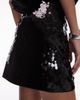 & Other Stories & Other Stories sequined mini skirt in black - 4